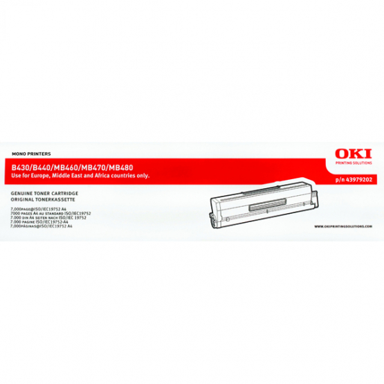 Oki B430/440 Toner Cartridge (43979202) 
